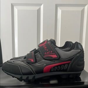 Garneau LG Cycling Shoes Black and Red size 9